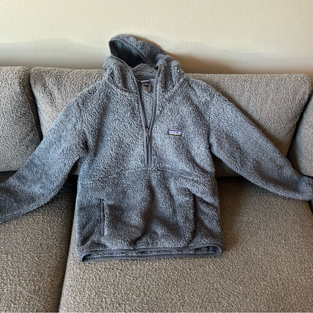 Patagonia Women’s Los Gatos Hooded Fleece Pullover - Size M in Smolder Blue